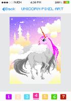 Pixel Art Unicorn Coloring poster