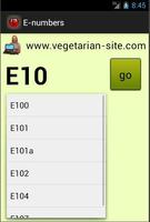 E numbers screenshot 1