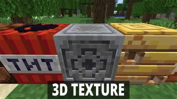 3D Texture Pack for Minecraft ảnh chụp màn hình 1