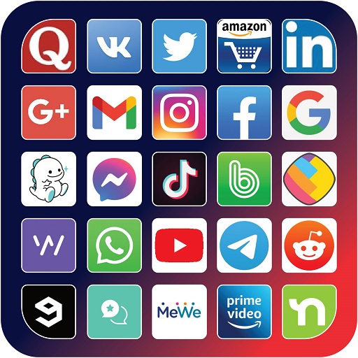 All social media and social networks in one app