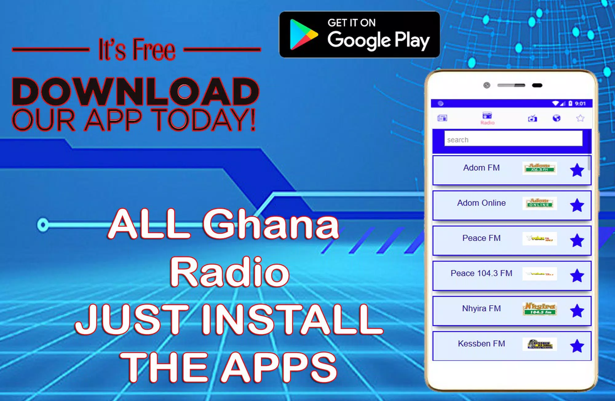 All Ghana Radios | Ghana Radio News TV | FM Radio APK for Android Download
