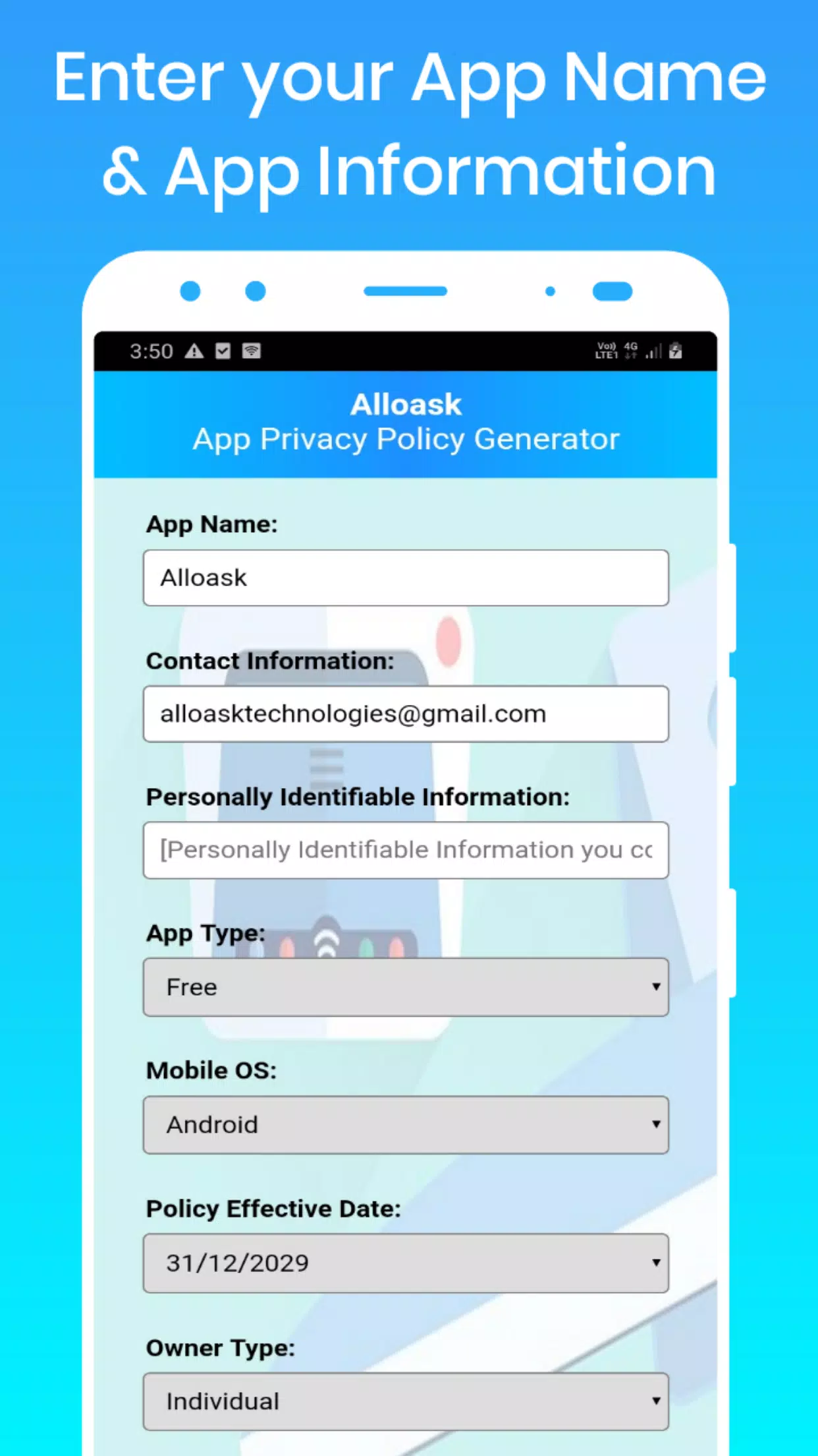 App Privacy Policy Generator APK for Android Download