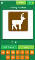 US Park Sign Quiz Game تصوير الشاشة 1