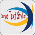 Curve Text Stylish On Photo - Text on the picture icône