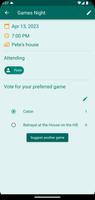 Games Night Planner imagem de tela 2