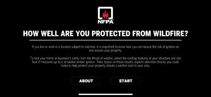 NFPA Wildfire Risk Simulator Affiche