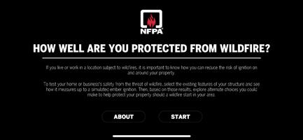 NFPA Wildfire Risk Simulator Plakat