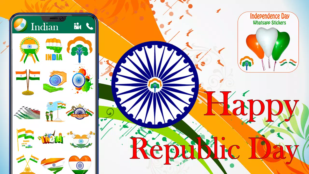 Republic Day (26 January) Whatsapp Stickers