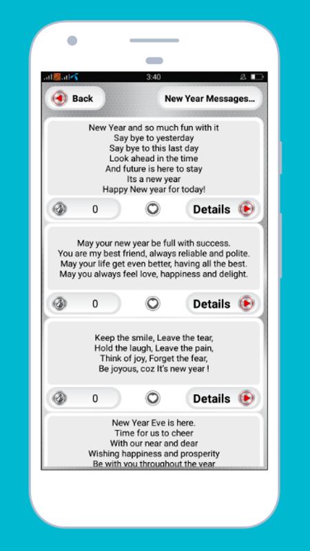 happy new year sms