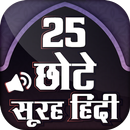 25 Small Surah In Hindi with Audio and Meaning APK