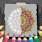 Mandala Coloring Book Adults icône
