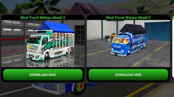 Mod Truck Wahyu Abadi Bussid پوسٹر