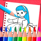 Toys and Dolls Coloring Book آئیکن