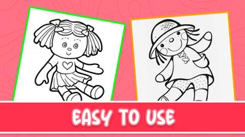 Toys and Dolls Coloring Book اسکرین شاٹ 1