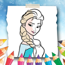 Princess Elssa Coloring Game APK