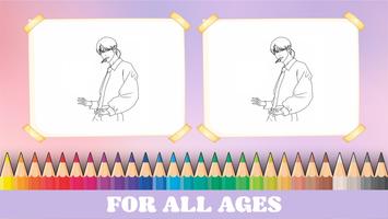 Kpop Idol Coloring Book capture d'écran 1
