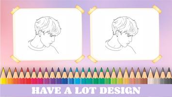 Kpop Idol Coloring Book syot layar 2