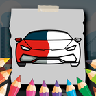 Sport Car Coloring Book icône