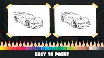 Sport Car Coloring Book Affiche