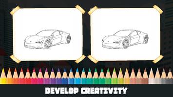 Sport Car Coloring Book capture d'écran 3