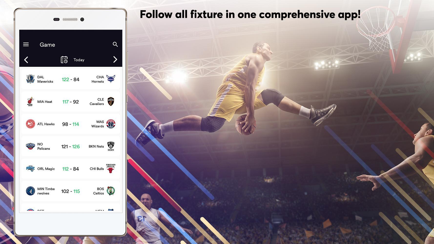Android 用の バスケットボールlivescores 7 24 スコア 順位表 Apk をダウンロード