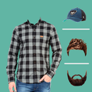 Man Check Shirt Photo Suit APK