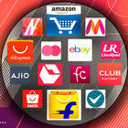 آیکون‌ All in one App-All online Shopping Apps browser