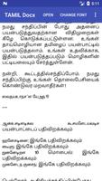 Tamil Text Viewer Docx capture d'écran 3