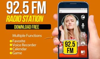 92.5 fm radio station Radio Apps For Android Affiche