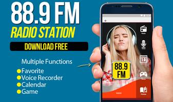 88.9 FM Radio Affiche