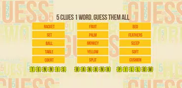 Guess the word - 5 Clues