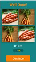 Vegetables Quiz- learn english captura de pantalla 1