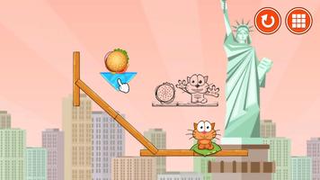 Hungry cat: physics puzzle ポスター