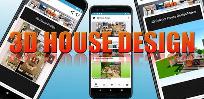 3D House Design الملصق