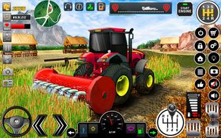 Tractor Farming Simulator Game पोस्टर