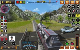 Uphill Train Track Simulator Affiche