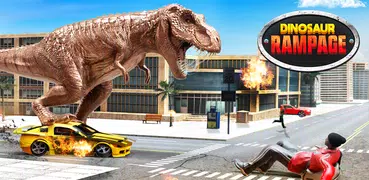 нападение город динозавров