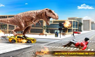 ataque cidade dinossauros jogo imagem de tela 1