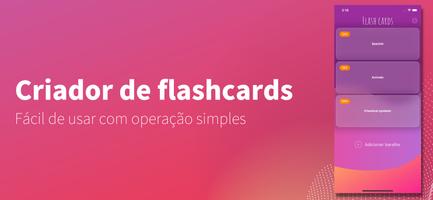 Criador de flashcards Cartaz