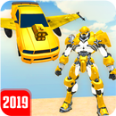 Flying Grand Robot Car Transform Fight 2019 APK