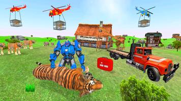 Animal Rescue Game Robot Games Affiche