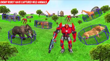 Animal Rescue Game Robot Games تصوير الشاشة 2