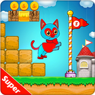 Super Cat Jumping Tale-Platformer Game Free أيقونة