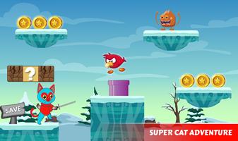 Super Cat Jumping Tale-Platformer Game Free poster