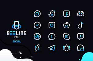 BeeLine Blue IconPack स्क्रीनशॉट 3