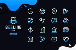 BeeLine Blue IconPack स्क्रीनशॉट 2