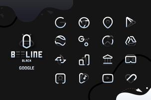 BeeLine Black IconPack capture d'écran 2