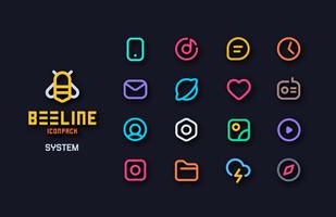 BeeLine IconPack : Demo capture d'écran 1