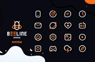 BeeLine Orange IconPack capture d'écran 1