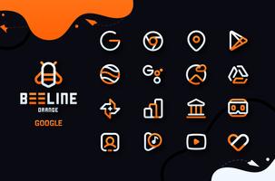 BeeLine Orange IconPack capture d'écran 2